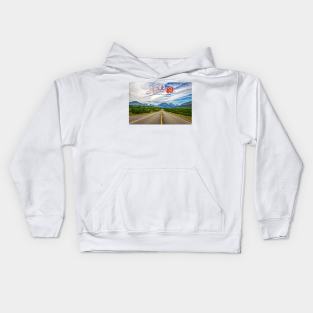 US Highway 89 Babb Montana Kids Hoodie